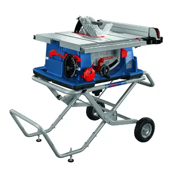 BOSCH 10 In. Worksite Table Saw with Gravity-Rise Wheeled Stand  