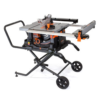 WEN 3720 15A Jobsite Table Saw with Rolling Stand