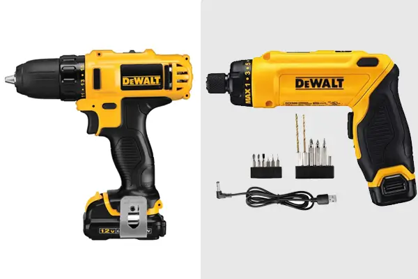 Difference Between - Drill and Electric Screwdriver