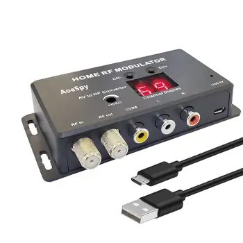Aoespy RF Modulator HDMI RCA Coax Converter are about that!