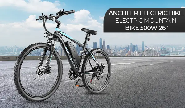 ANCHEER 26 Inch Wheel 500W Electric Mountain Bike